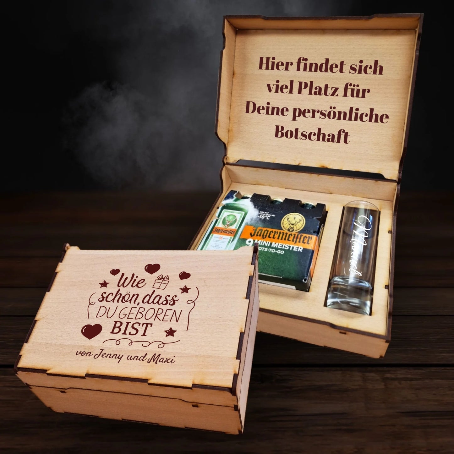 Jägermeister Geschenkbox - Wie schön, dass du geboren bist