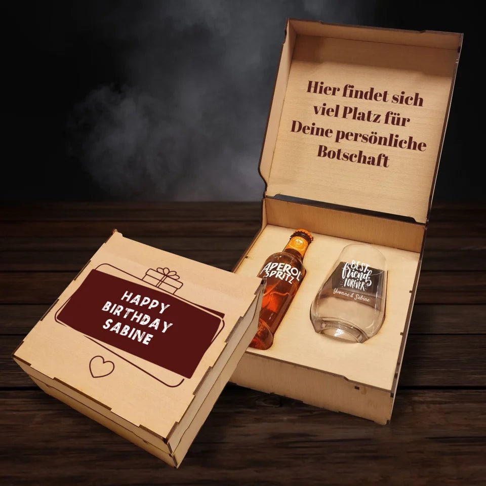 Aperol Spritz Geschenkbox - Happy Birthday Banner 2 - Drink4friends - drink4friends