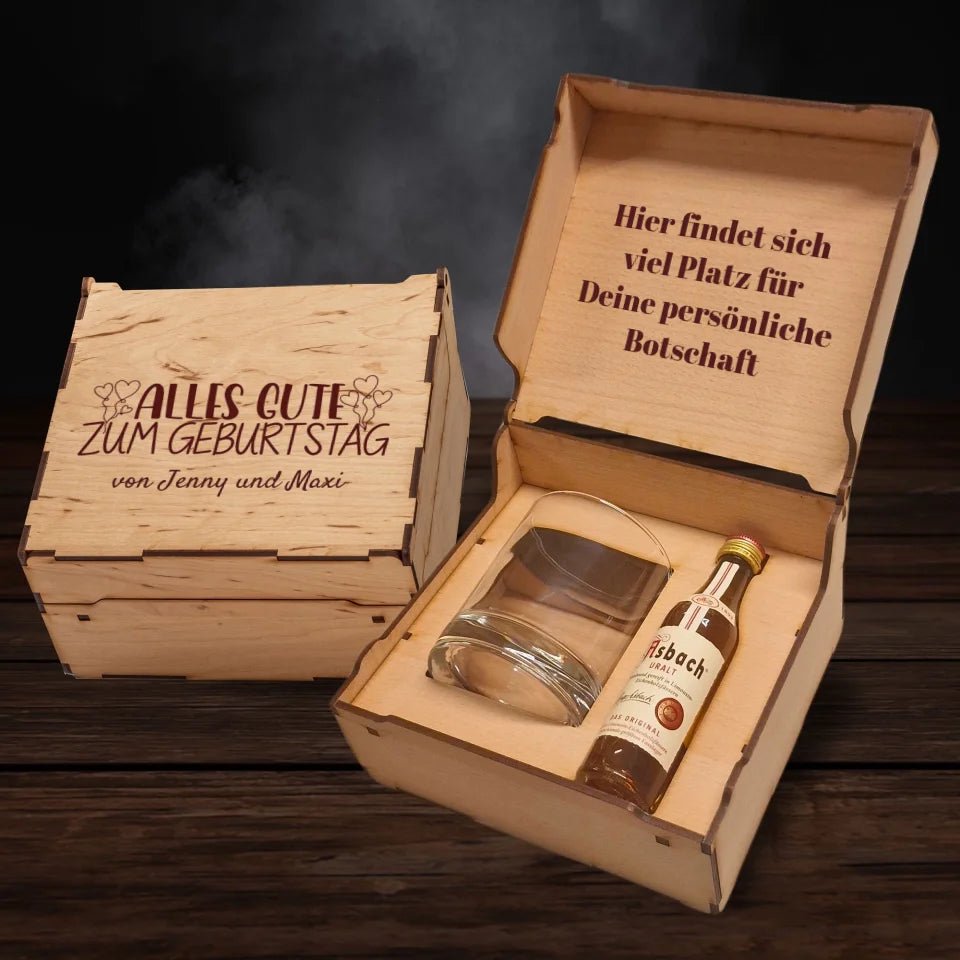 Asbach Geschenkbox - Alles Gute zum Geburtstag - Customizer - drink4friends