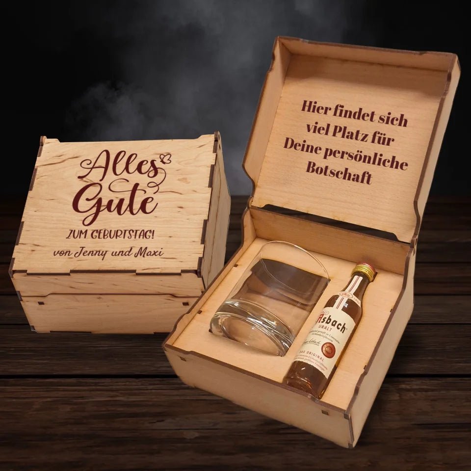 Asbach Geschenkbox - Alles Gute zum Geburtstag - Customizer - drink4friends