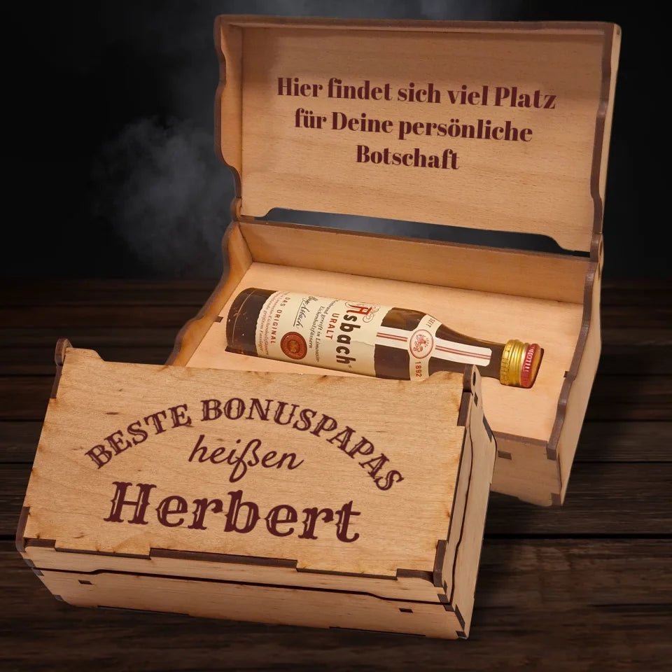 Asbach Geschenkbox - Beste Bonuspapas heißen... - Customizer - drink4friends