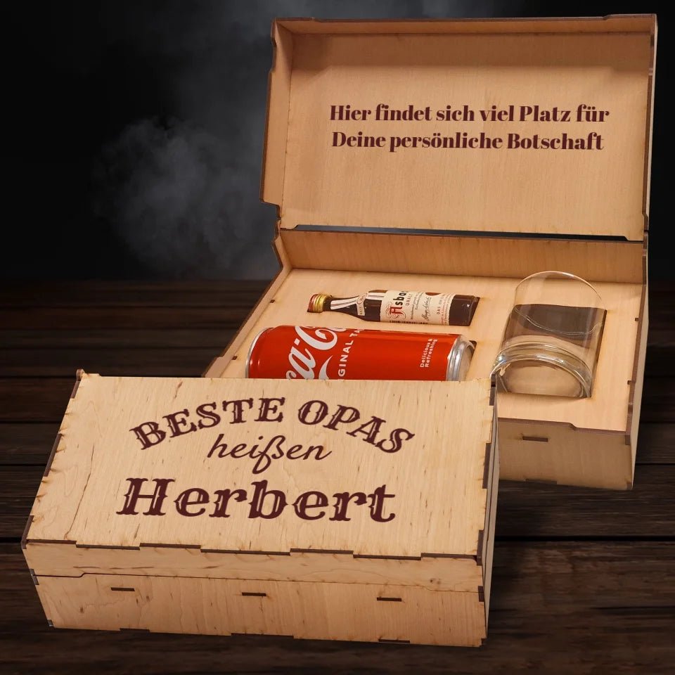 Asbach Geschenkbox - Beste Opas heißen... - Customizer - drink4friends