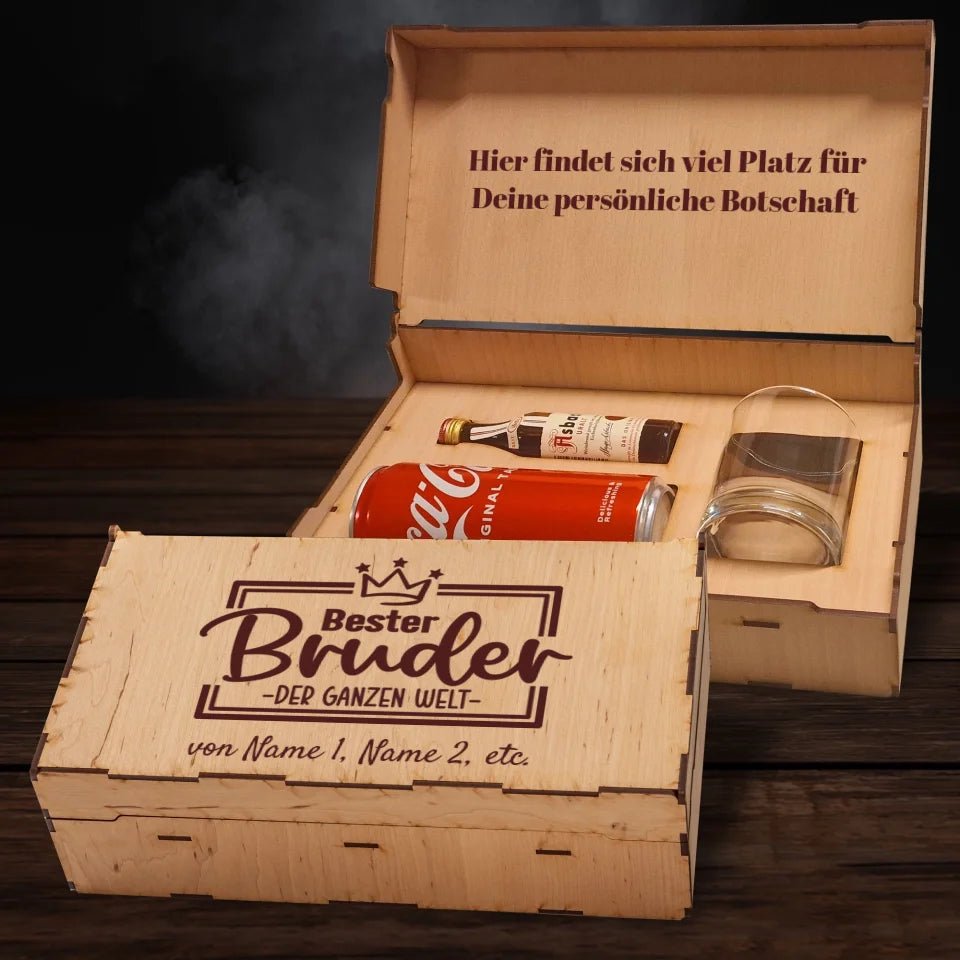 Asbach Geschenkbox - Bester Bruder der ganzen Welt - Customizer - drink4friends