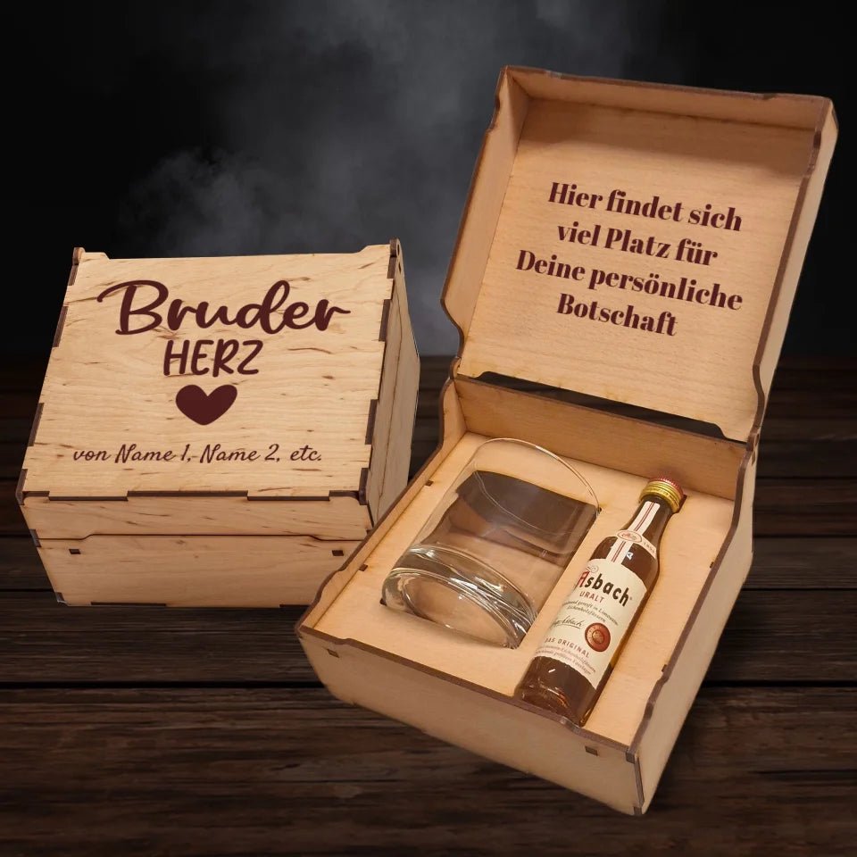 Asbach Geschenkbox - Bruderherz - Customizer - drink4friends