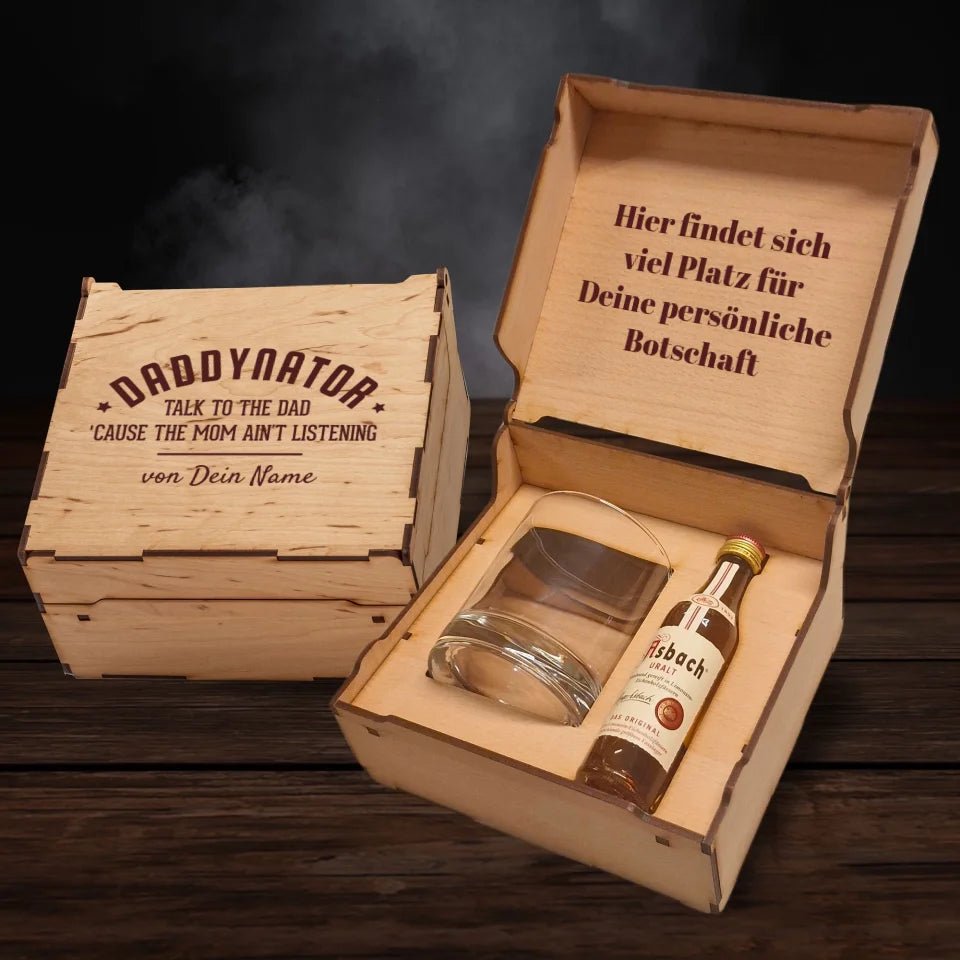 Asbach Geschenkbox - Daddynator - Customizer - drink4friends