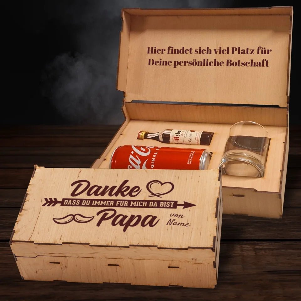 Asbach Geschenkbox - Danke dass du immer für mich da bist Papa - Customizer - drink4friends