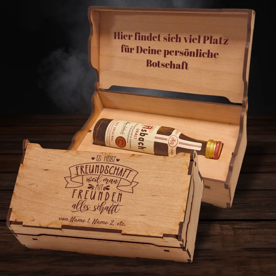 Asbach Geschenkbox - Es heißt Freundschaft... - Customizer - drink4friends