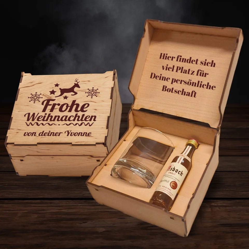 Asbach Geschenkbox - Frohe Weihnachten 2 - Customizer - drink4friends