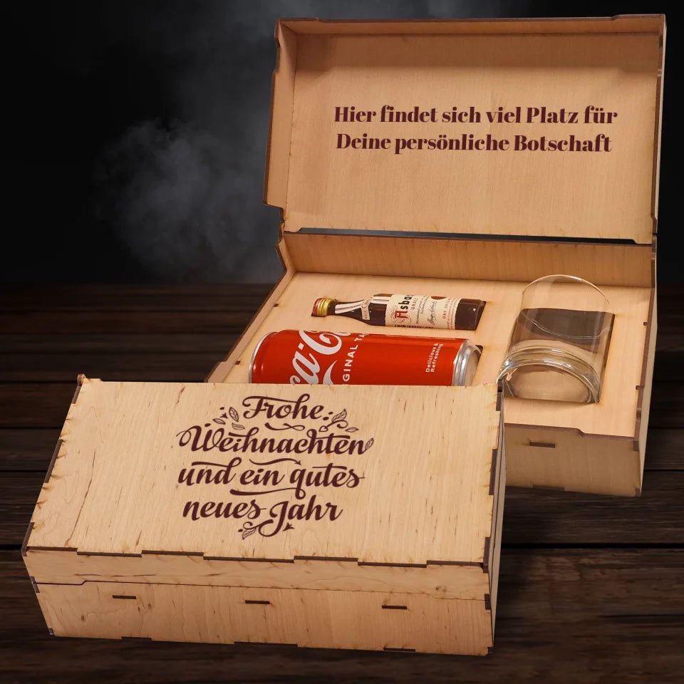 Asbach Geschenkbox - Frohe Weihnachten Multilingual - Customizer - drink4friends