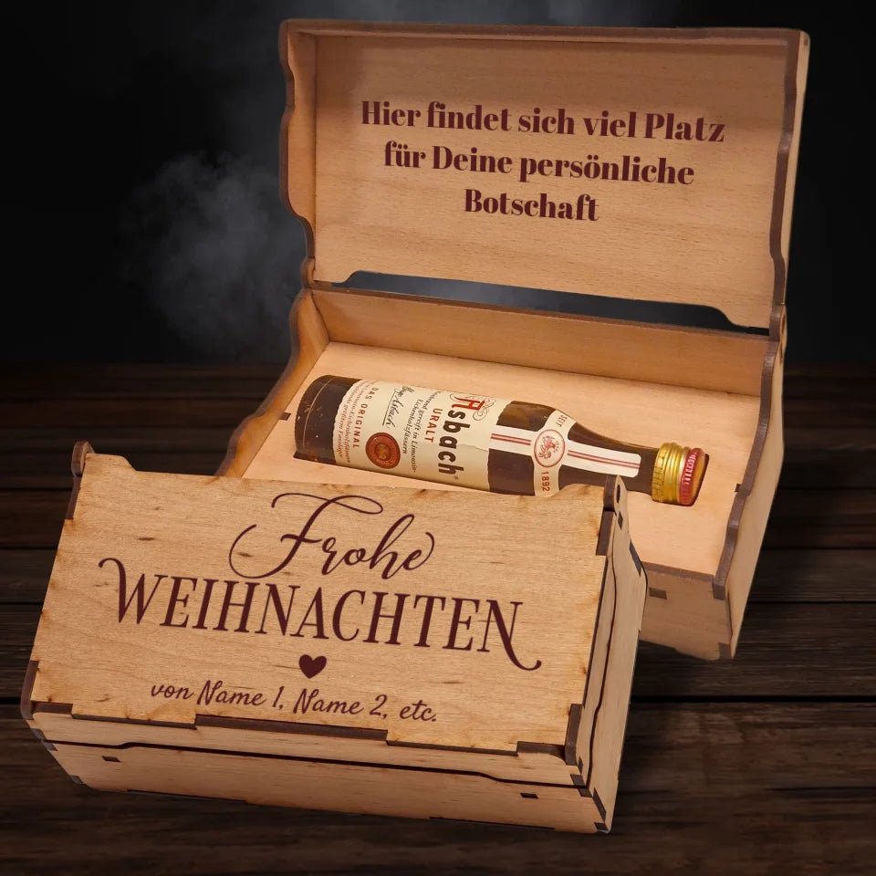 Asbach Geschenkbox - Frohe Weihnachten Traditional - Customizer - drink4friends