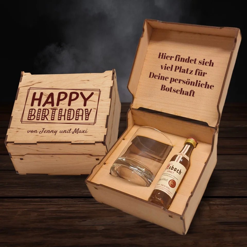 Asbach Geschenkbox - Happy Birthday - Customizer - drink4friends