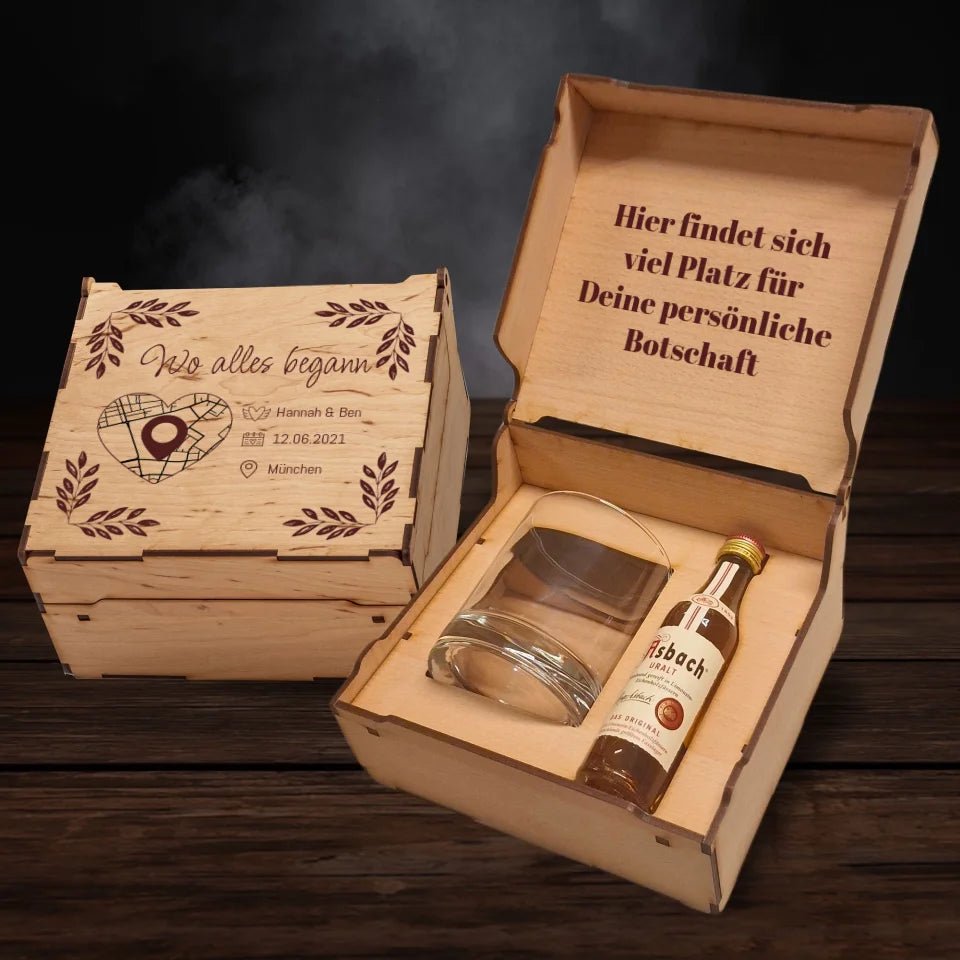 Asbach Geschenkbox - Wo alles begann - Customizer - drink4friends