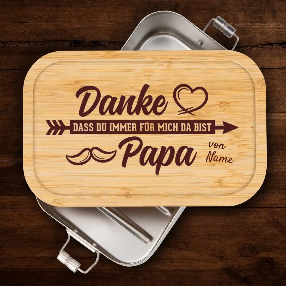 Brotzeitdose - Danke dass du immer für mich da bist Papa - Customizer - drink4friends