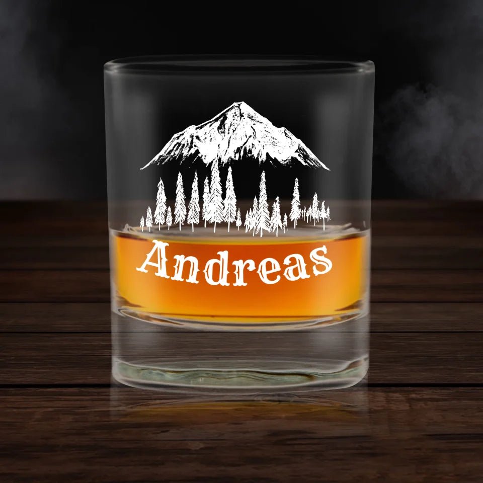 Graviertest Glas - Berglandschaft 4 - Customizer - drink4friends