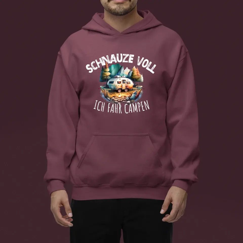 Hoodie - Schnauze voll ich fahr campen v.2.0 - Customizer - drink4friends