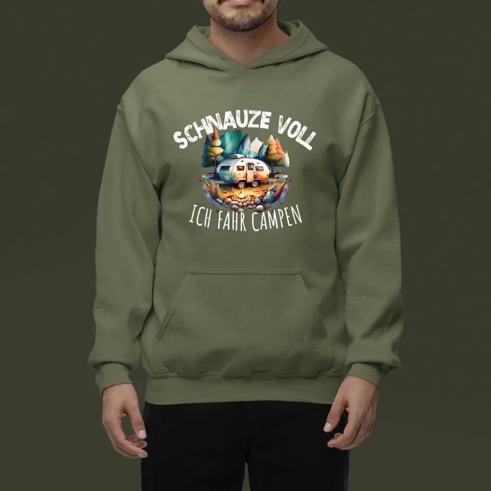 Hoodie - Schnauze voll ich fahr campen v.2.0 - Customizer - drink4friends