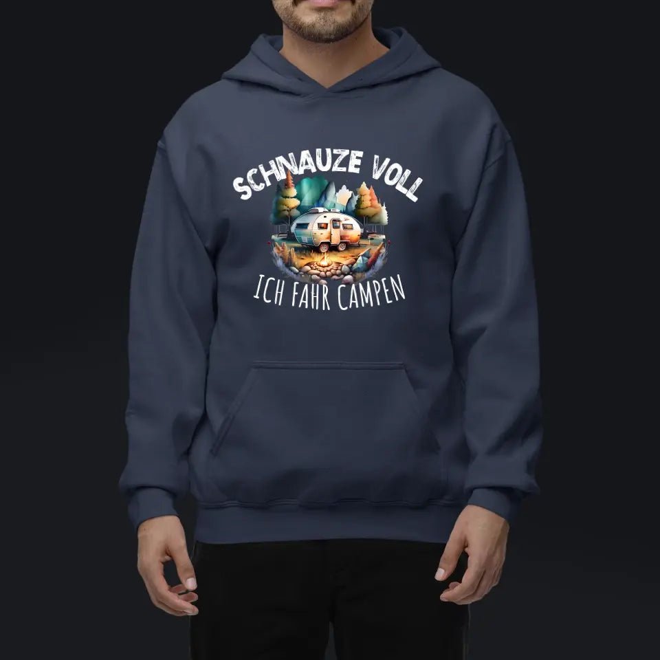 Hoodie - Schnauze voll ich fahr campen v.2.0 - Customizer - drink4friends