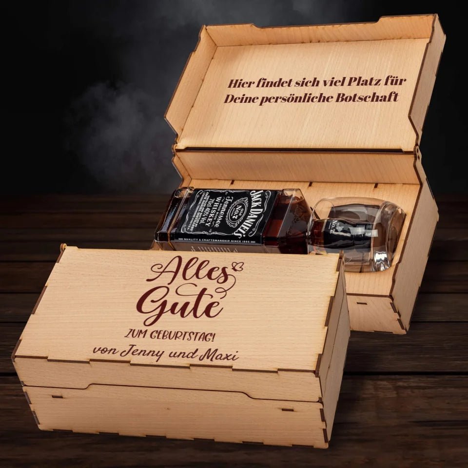 Jack Daniels Geschenkbox - Alles Gute zum Geburtstag - Customizer - drink4friends