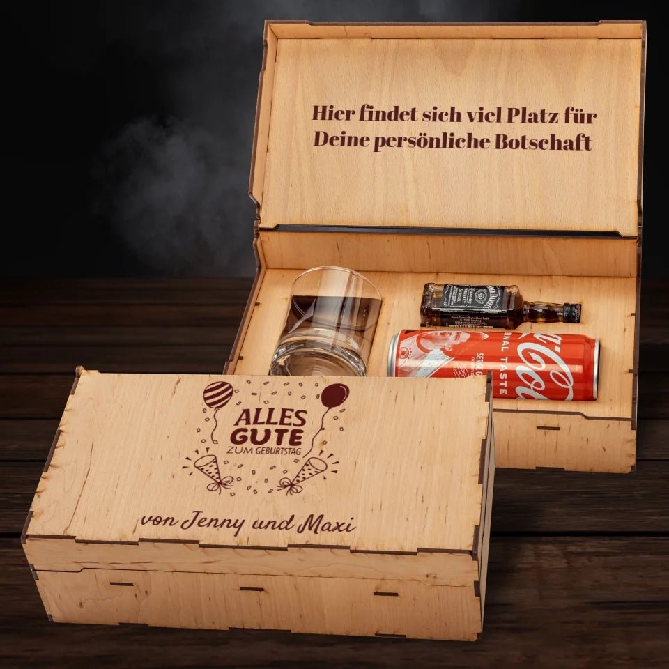 Jack Daniels Geschenkbox - Alles Gute zum Geburtstag - Customizer - drink4friends