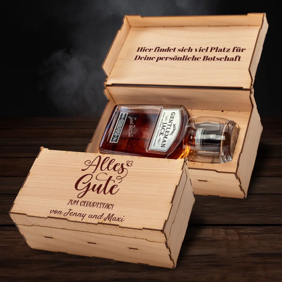 Jack Daniels Geschenkbox - Alles Gute zum Geburtstag - Customizer - drink4friends