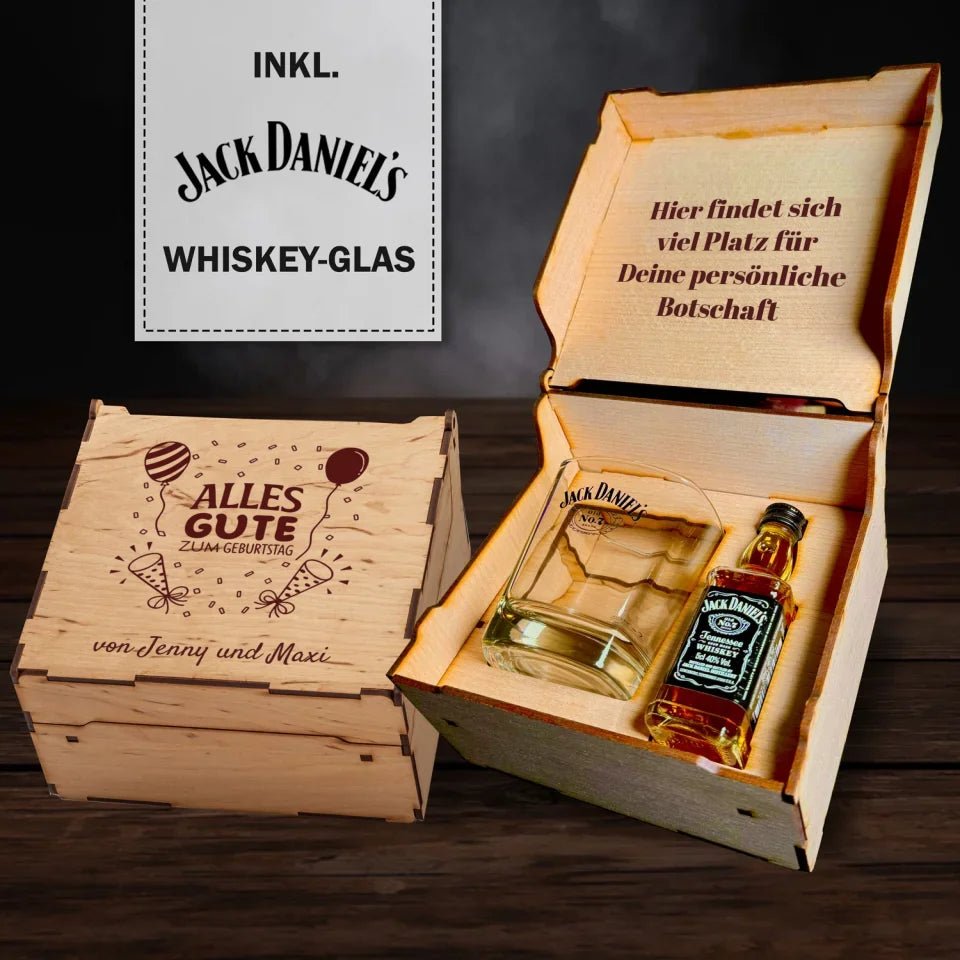 Jack Daniels Geschenkbox - Alles Gute zum Geburtstag - Customizer - drink4friends