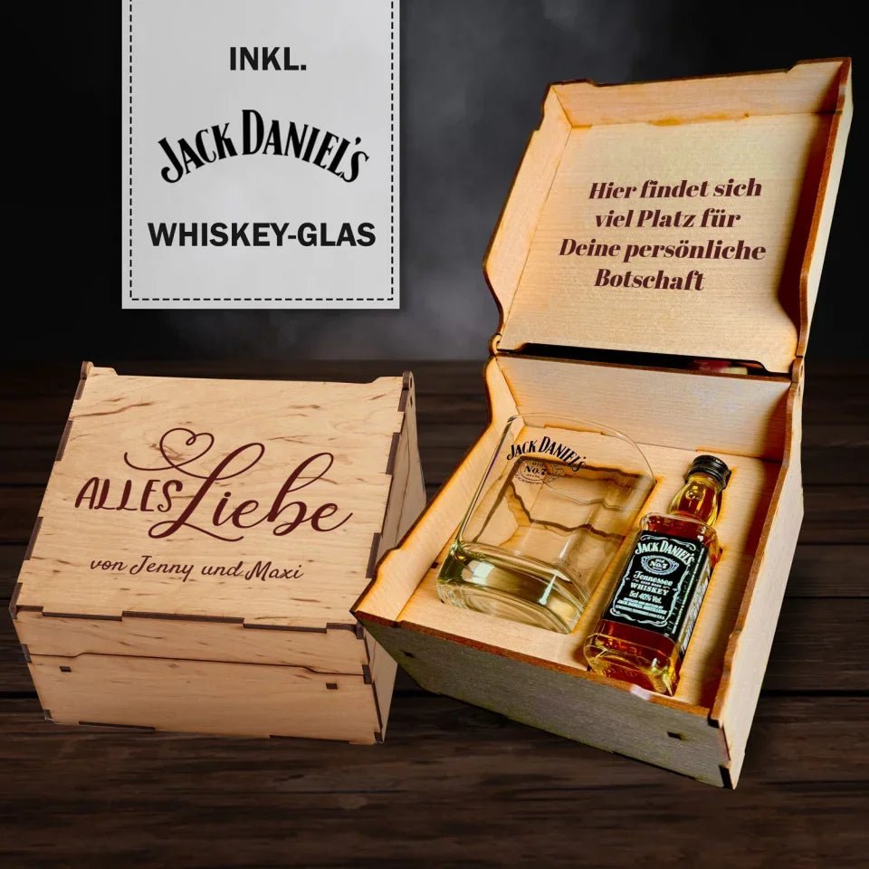 Jack Daniels Geschenkbox - Alles Liebe - Customizer - drink4friends