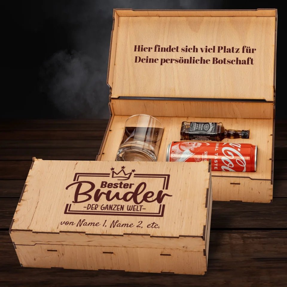 Jack Daniel´s Geschenkbox - Bester Bruder der ganzen Welt - Customizer - drink4friends