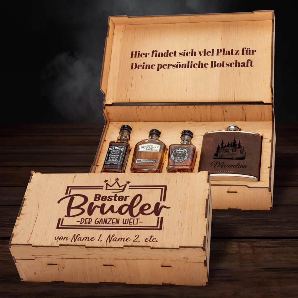 Jack Daniel´s Geschenkbox - Bester Bruder der ganzen Welt - Customizer - drink4friends