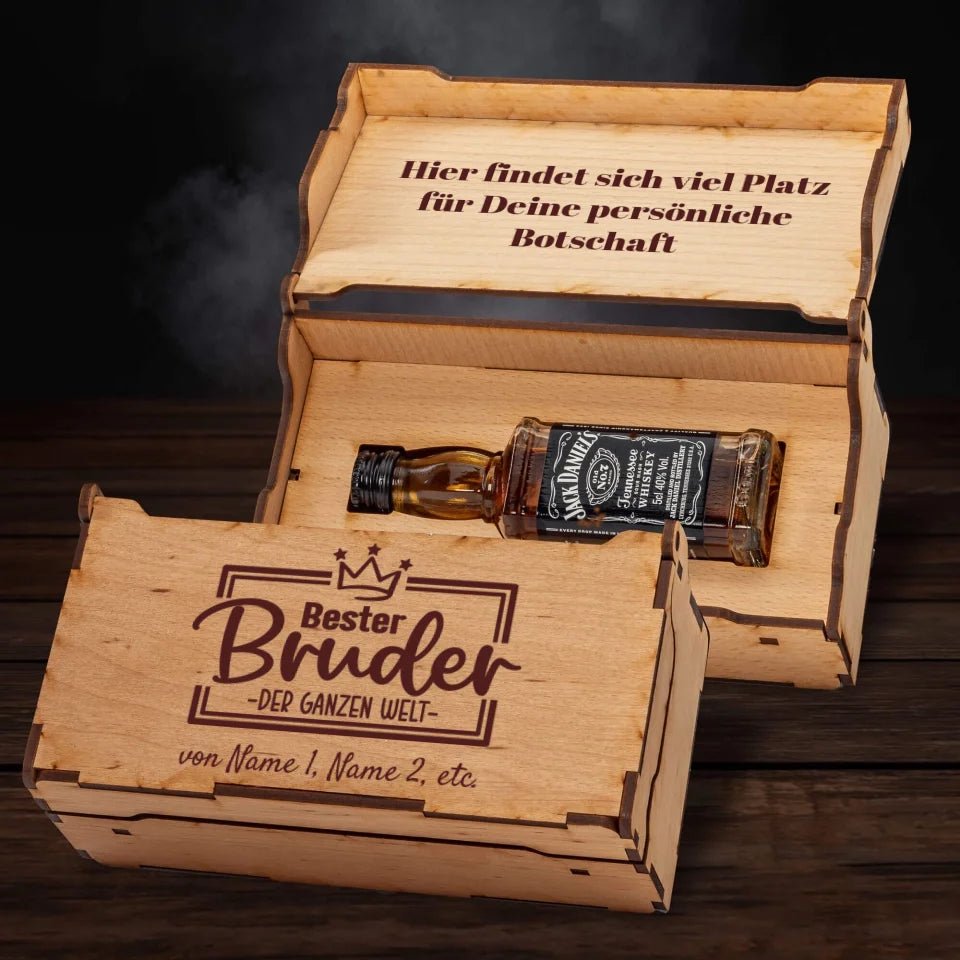 Jack Daniel´s Geschenkbox - Bester Bruder der ganzen Welt - Customizer - drink4friends