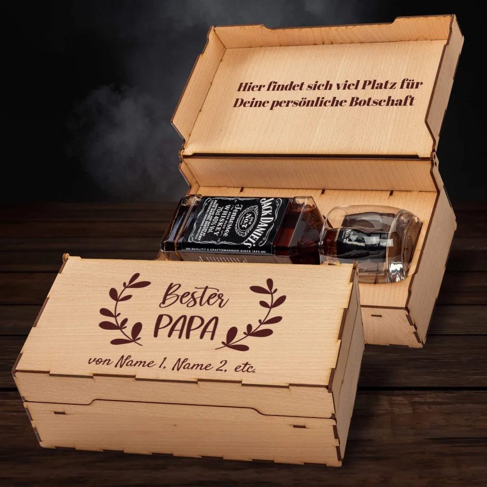 Jack Daniel´s Geschenkbox - Bester Papa - Customizer - drink4friends