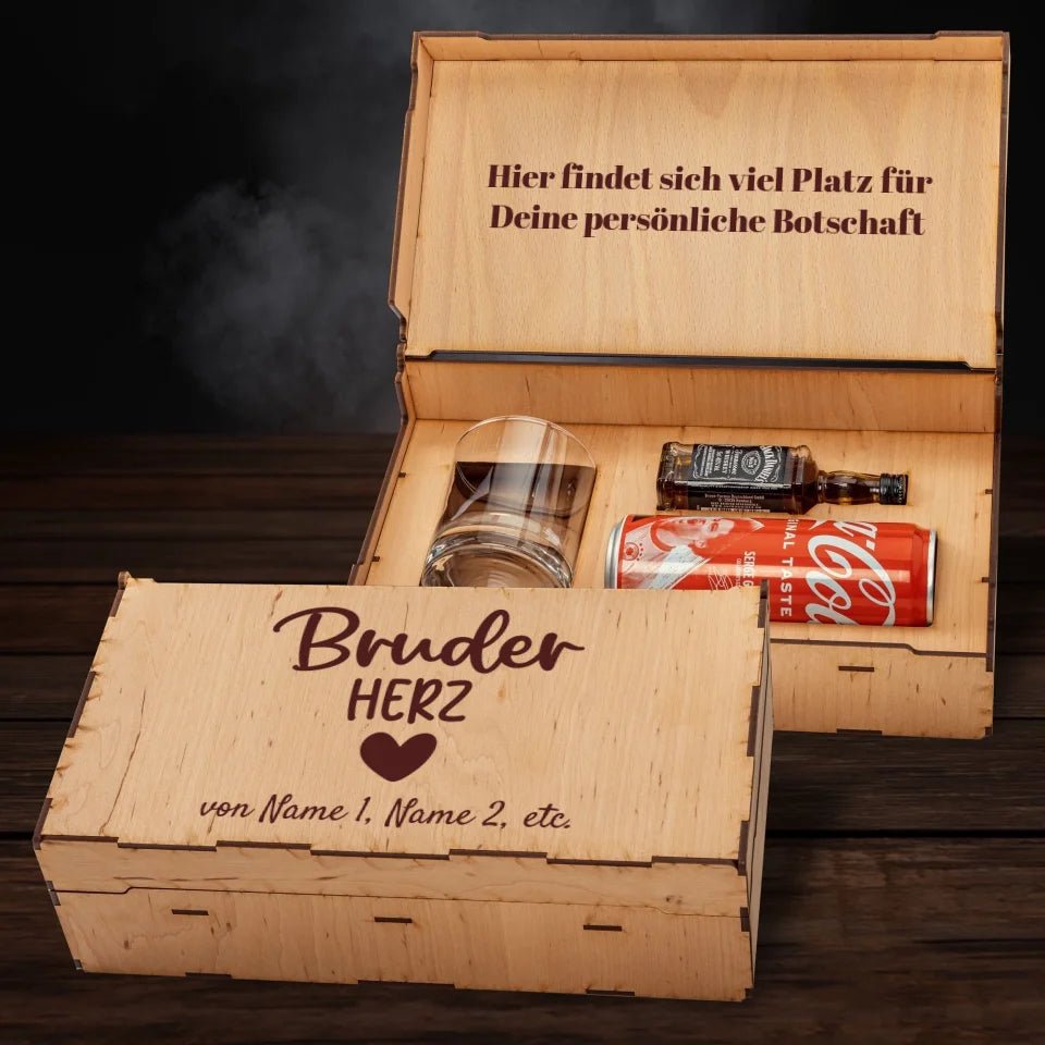 Jack Daniel´s Geschenkbox - Bruderherz - Customizer - drink4friends