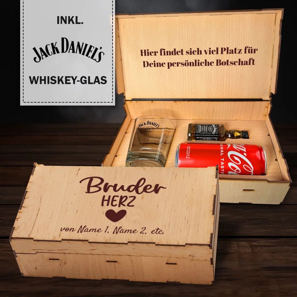 Jack Daniel´s Geschenkbox - Bruderherz - Customizer - drink4friends