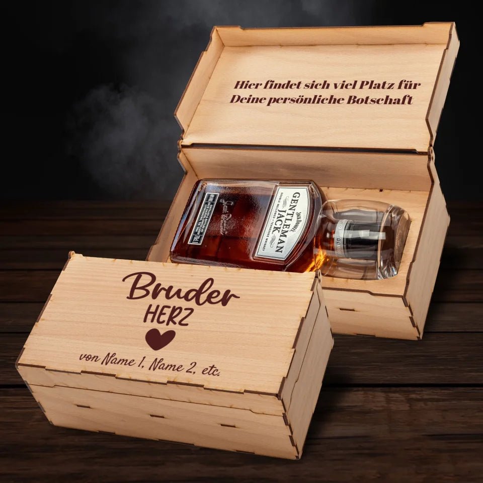 Jack Daniel´s Geschenkbox - Bruderherz - Customizer - drink4friends