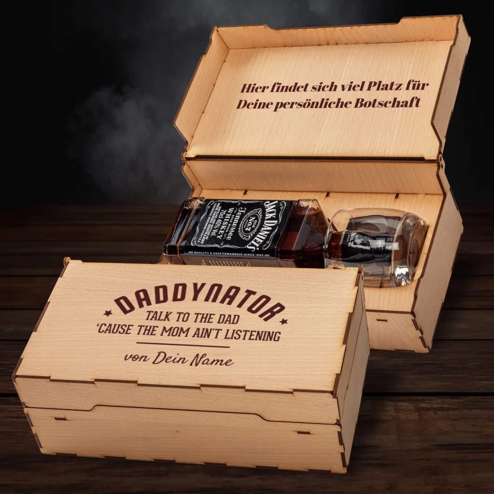 Jack Daniel´s Geschenkbox - Daddynator - Customizer - drink4friends