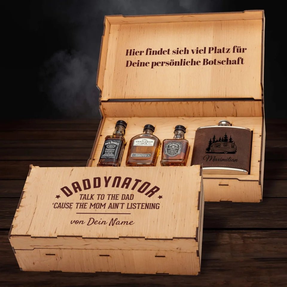 Jack Daniel´s Geschenkbox - Daddynator - Customizer - drink4friends