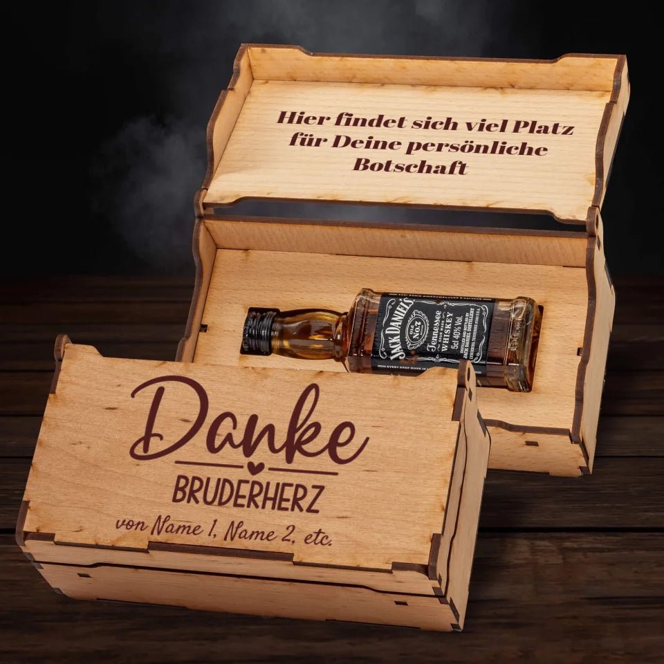 Jack Daniel´s Geschenkbox - Danke Bruderherz - Customizer - drink4friends