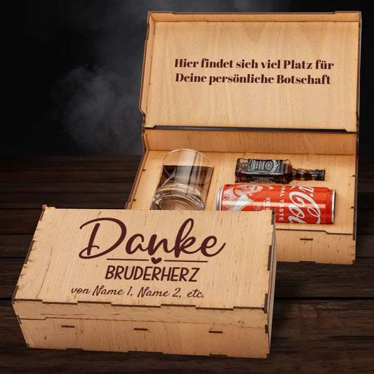 Jack Daniel´s Geschenkbox - Danke Bruderherz - Customizer - drink4friends