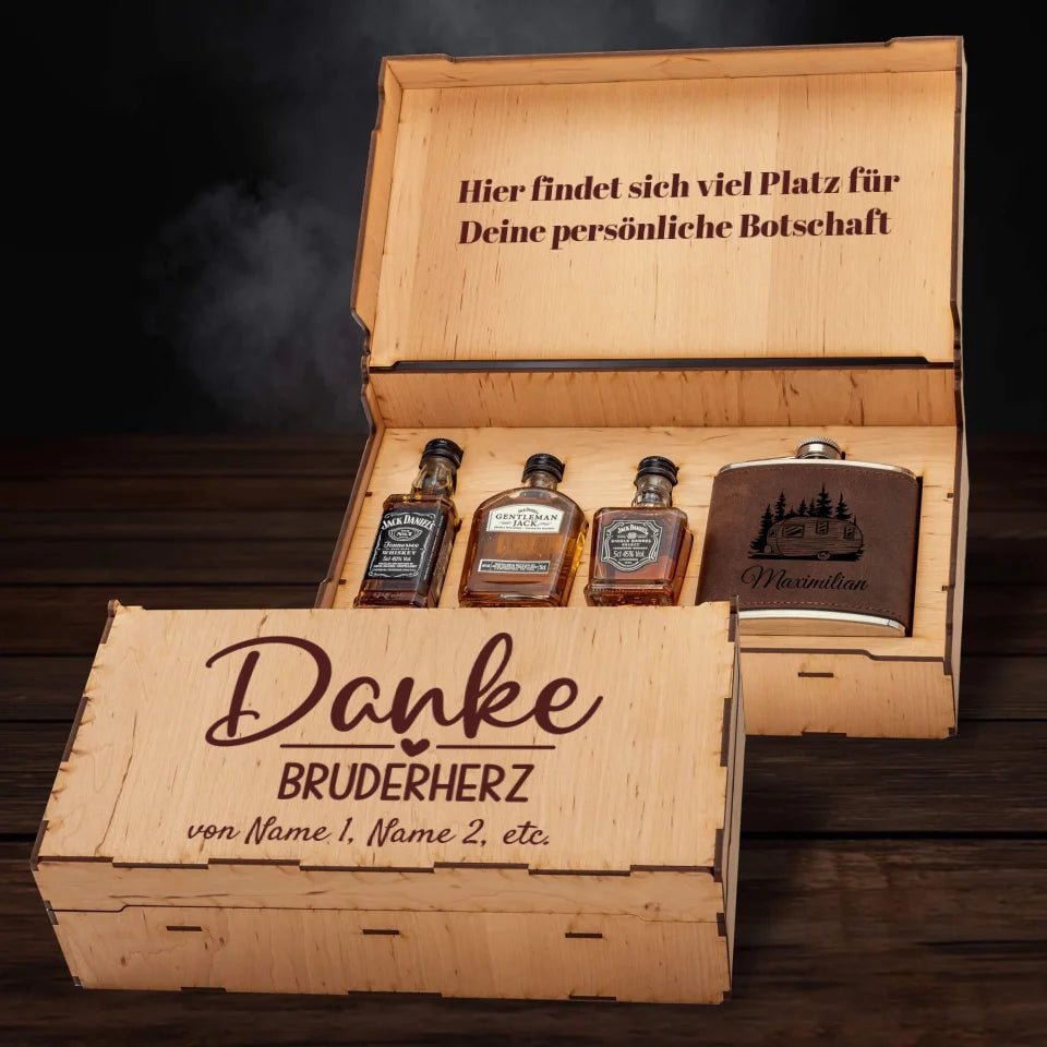 Jack Daniel´s Geschenkbox - Danke Bruderherz - Customizer - drink4friends