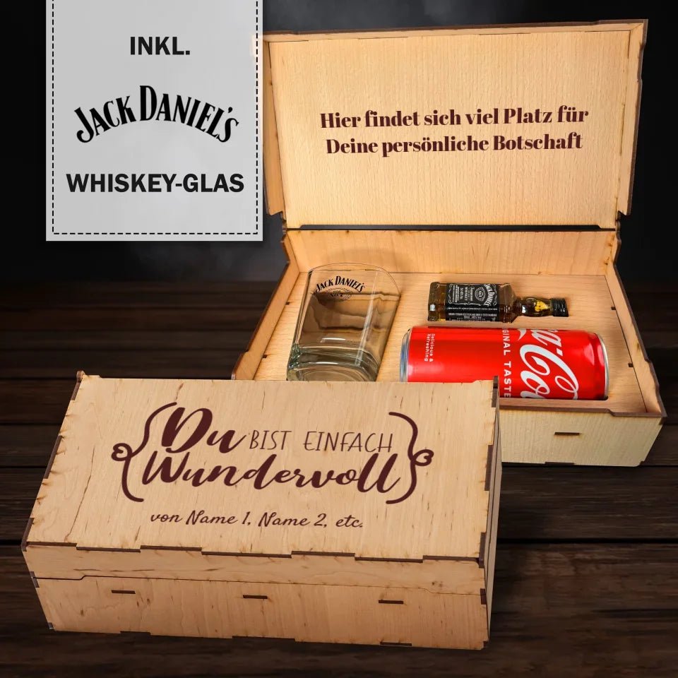 Jack Daniel´s Geschenkbox - Du bist einfach wundervoll - Customizer - drink4friends