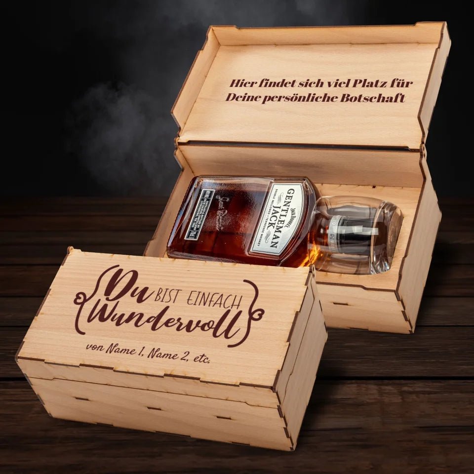 Jack Daniel´s Geschenkbox - Du bist einfach wundervoll - Customizer - drink4friends