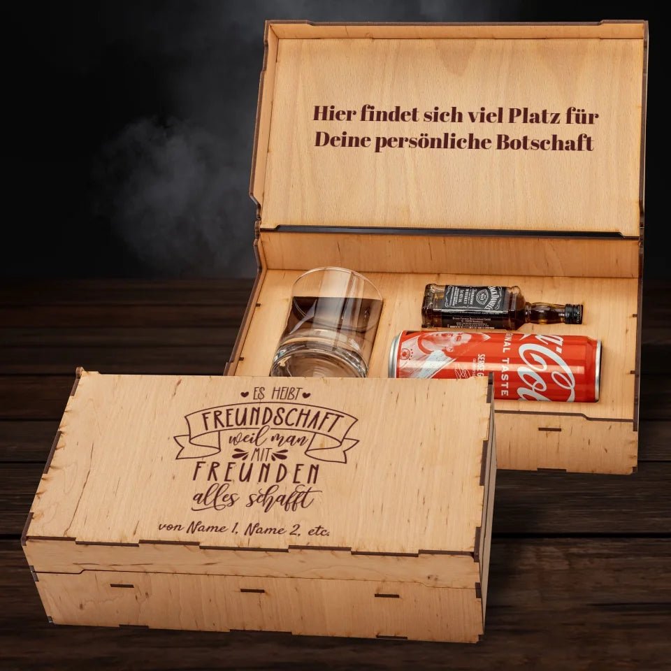 Jack Daniel´s Geschenkbox - Es heisst Freundschaft... - Customizer - drink4friends