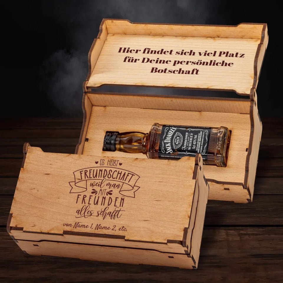 Jack Daniel´s Geschenkbox - Es heisst Freundschaft... - Customizer - drink4friends