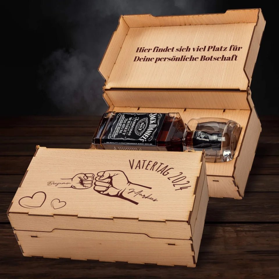 Jack Daniel´s Geschenkbox - Family Fist Bump - Customizer - drink4friends