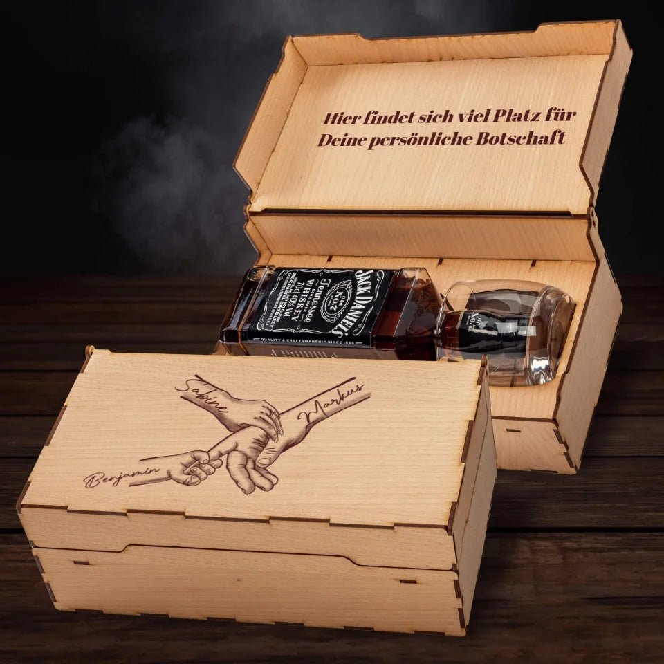 Jack Daniel´s Geschenkbox - Family Fist Bump 2 - Customizer - drink4friends