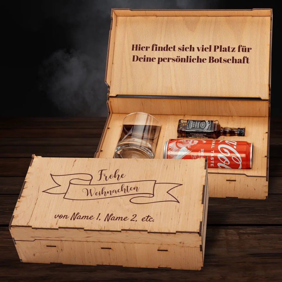 Jack Daniel´s Geschenkbox - Frohe Weihnachten 10 - Customizer - drink4friends