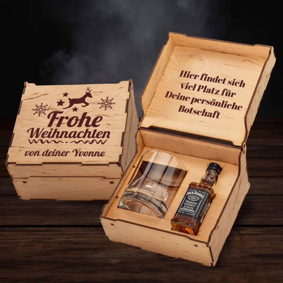 Jack Daniel´s Geschenkbox - Frohe Weihnachten 2 - Customizer - drink4friends