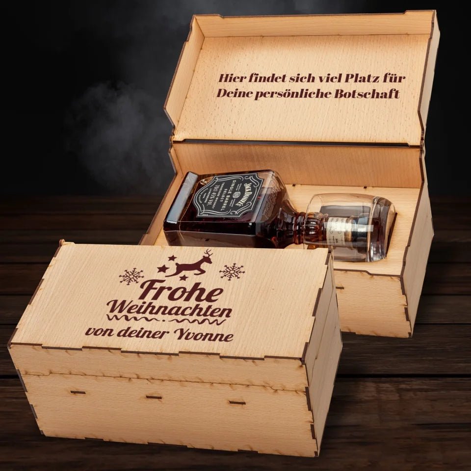 Jack Daniel´s Geschenkbox - Frohe Weihnachten 2 - Customizer - drink4friends