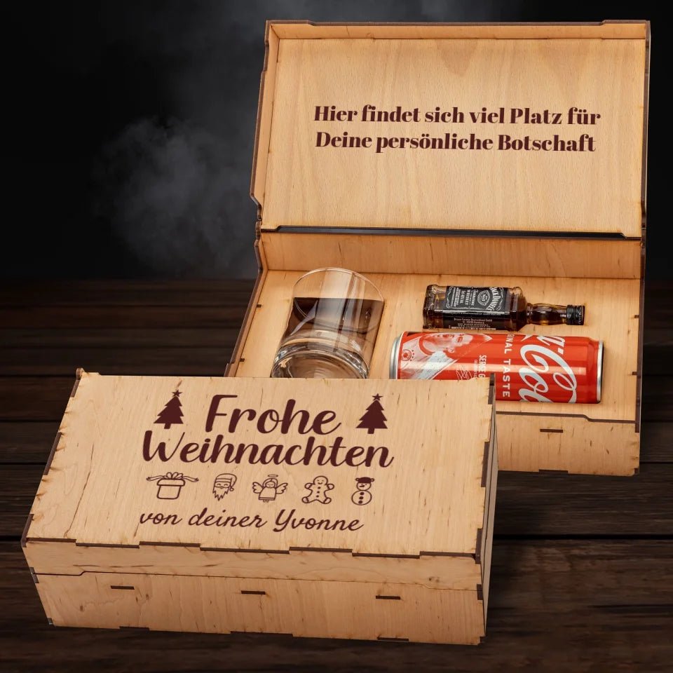 Jack Daniel´s Geschenkbox - Frohe Weihnachten 3 - Customizer - drink4friends