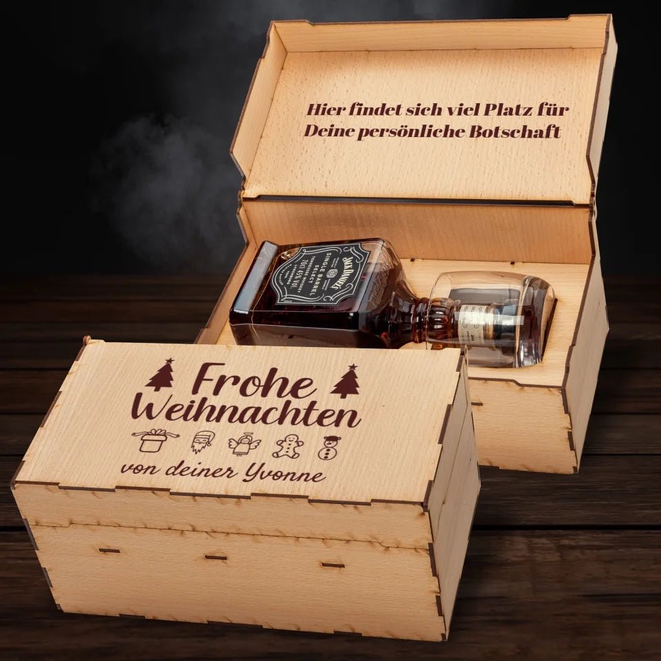 Jack Daniel´s Geschenkbox - Frohe Weihnachten 3 - Customizer - drink4friends