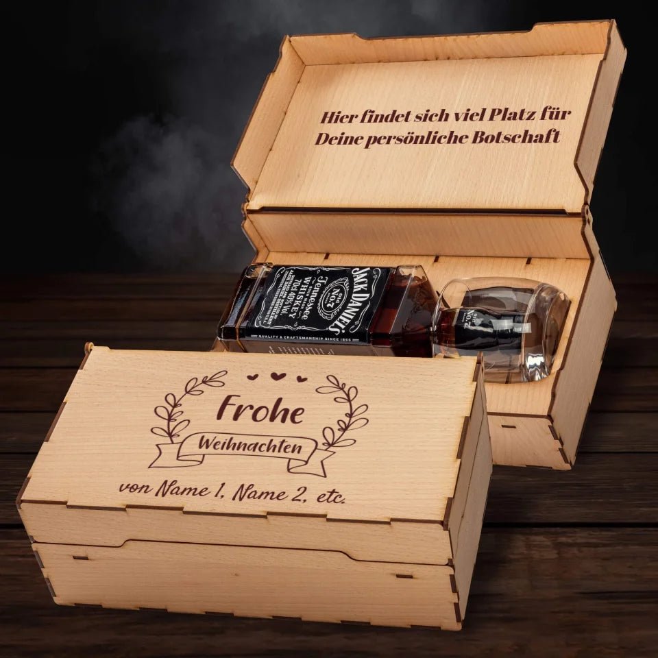 Jack Daniel´s Geschenkbox - Frohe Weihnachten 4 - Customizer - drink4friends